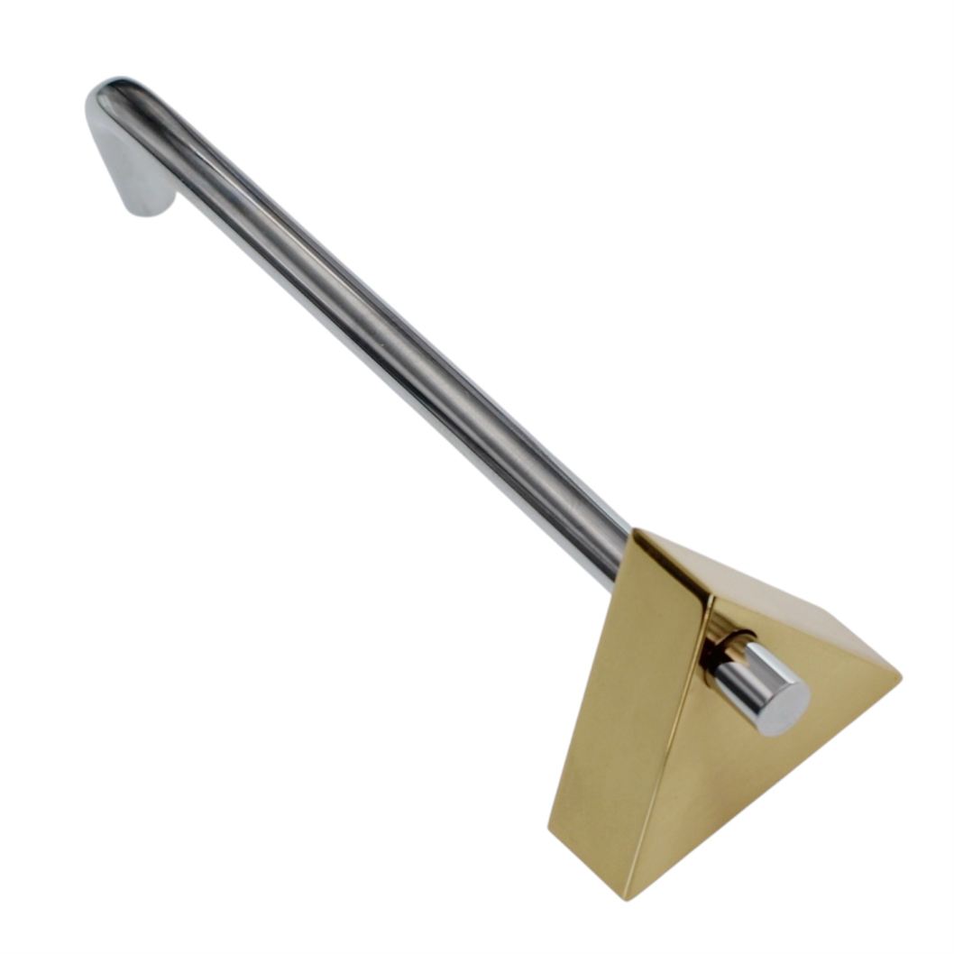 Hickory Milan Chrome, Polished Brass 3" to 4"cc Adjustable Handle Pull P9822