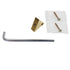 Hickory Milan Chrome, Polished Brass 3" to 4"cc Adjustable Handle Pull P9822
