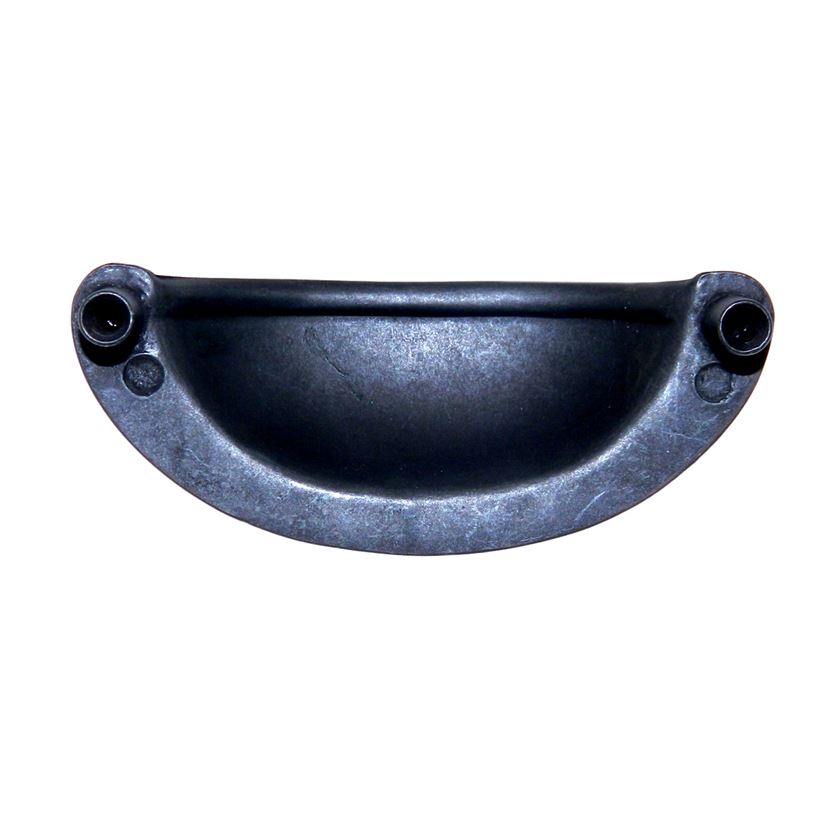 Hickory Hardware Manchester Rustic Iron 2 3/4" Ctr Drawer Cup Pull PA1021-RI