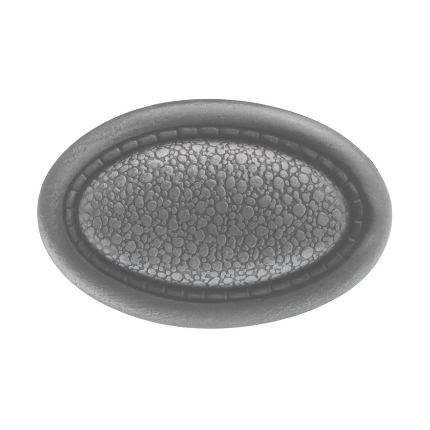 Hickory Hardware Foxglove Satin Pewter Antique 2 1/4" Oval, 3/4"cc Cabinet Knob Pull PA1114-SPA