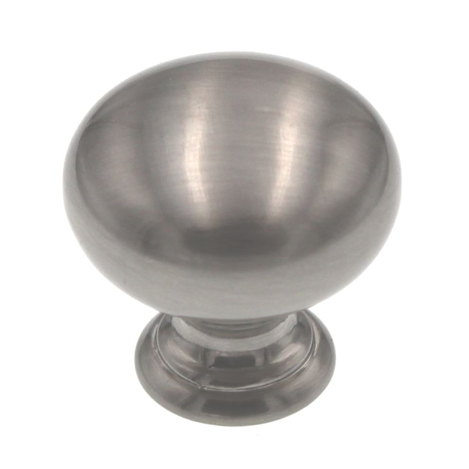 Hickory Hardware Satin Nickel 1" Smooth Mushroom Cabinet Knob Pull PA1217-SN