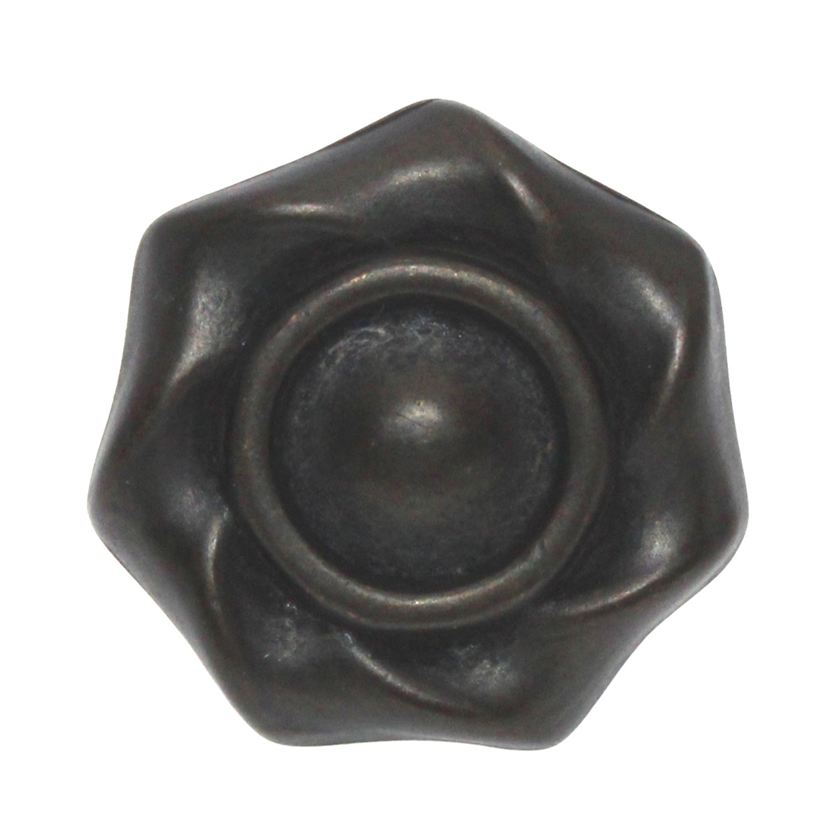Hickory Hardware Charleston Blacksmith Windover Antique 1 1/4" Flower Knob Pull PA1312-WOA