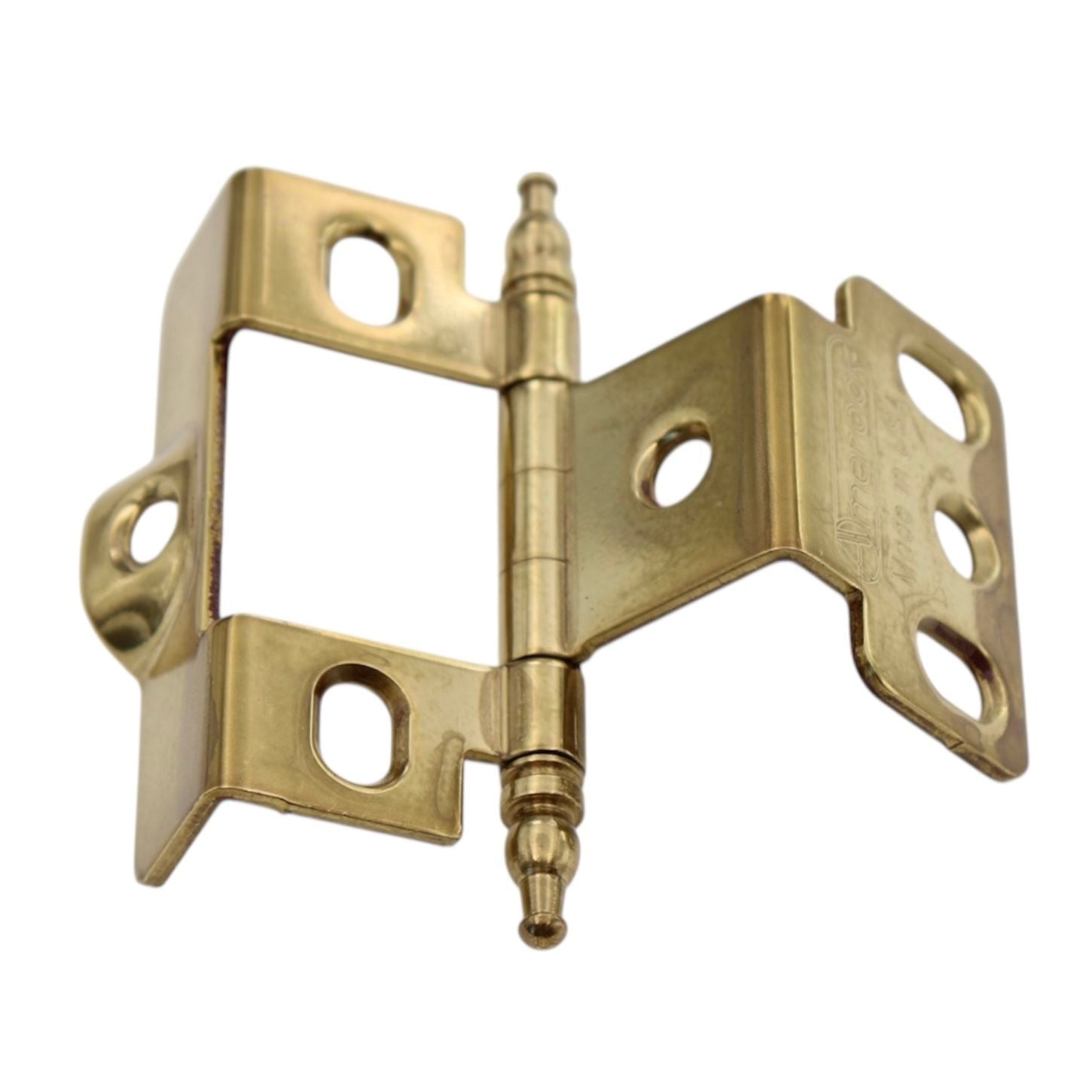 Amerock Solid Brass Inset Hinge 3/4" Frame 11/16" Door Minaret Tip PK3175SM-SB