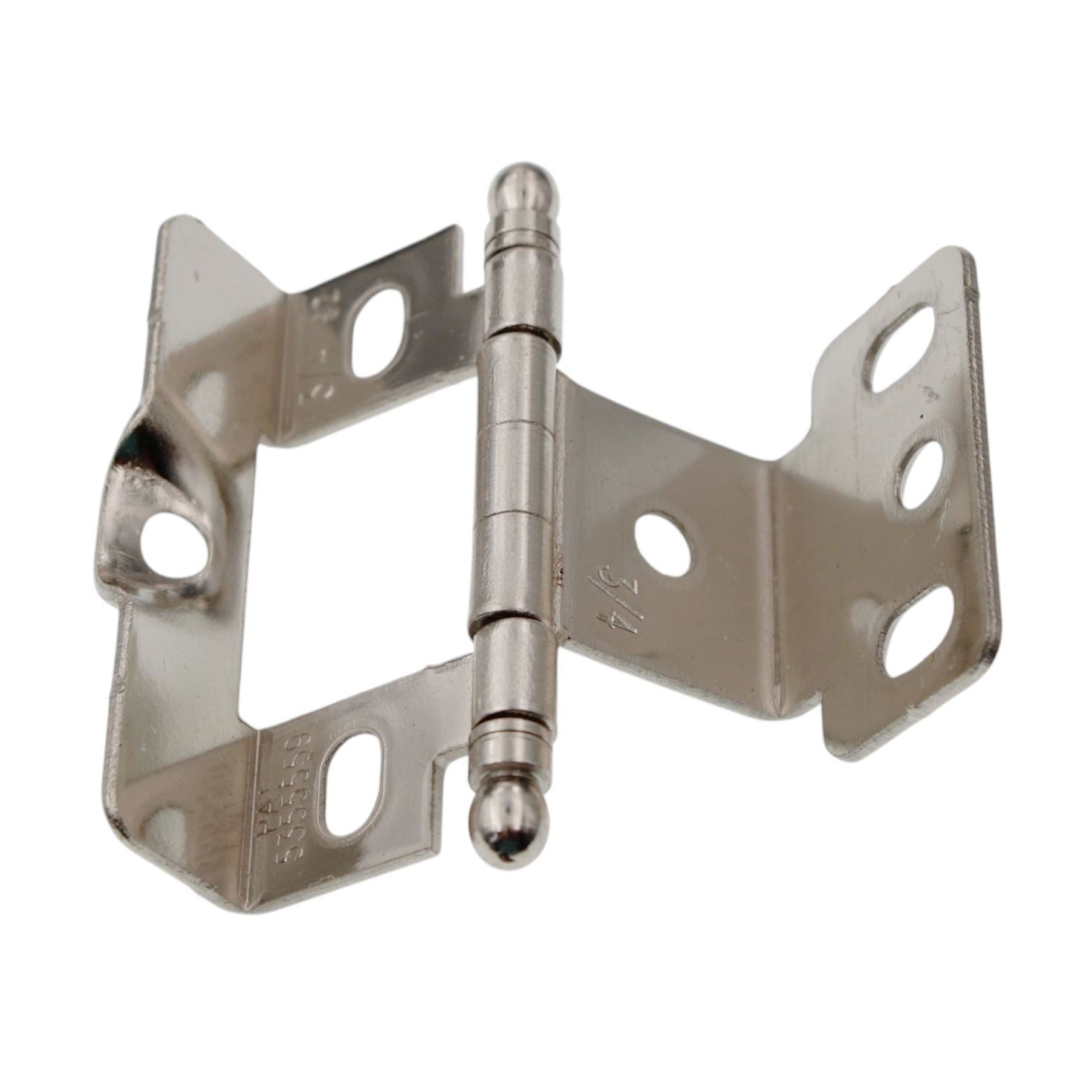 Amerock Functional Hardware Bright Nickel Full Wrap, Ball Tip Hinge PK3175TB14