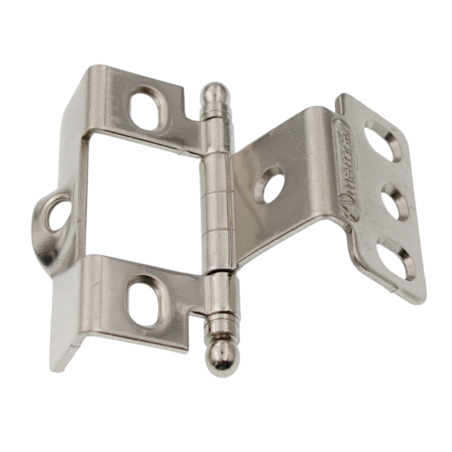 Amerock Functional Hardware Bright Nickel Full Wrap, Ball Tip Hinge PK3175TB14