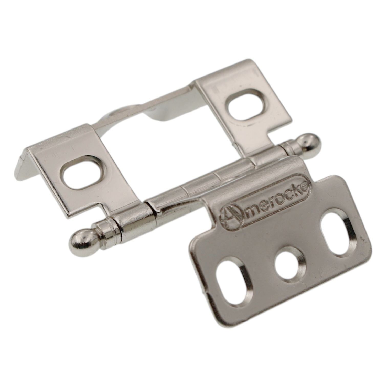 Amerock Functional Hardware Bright Nickel Full Wrap, Ball Tip Hinge PK3175TB14