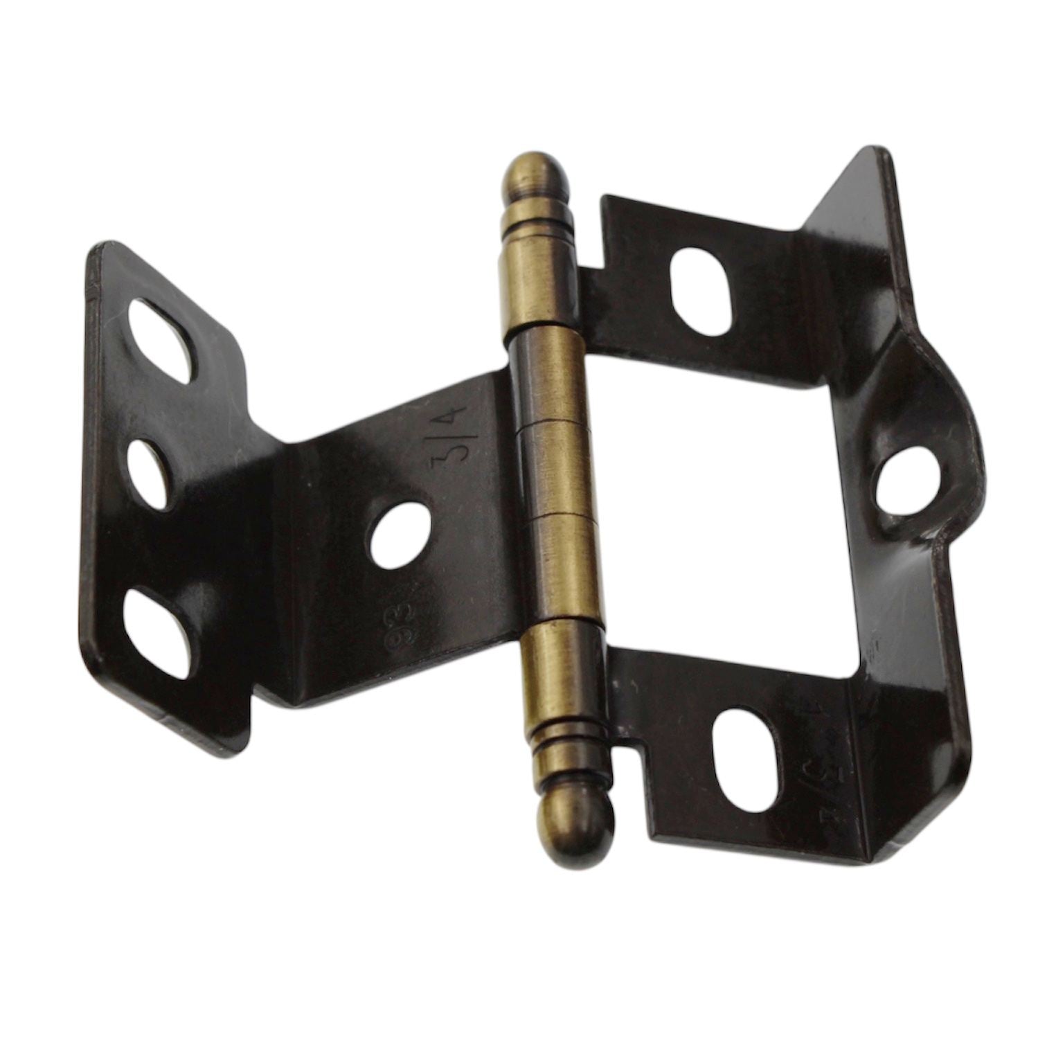 Amerock Antique English Full Inset Hinge 3/4" Full Wrap Ball Tip PK3175TB-AE