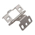 Amerock Champagne Full Inset Hinge 3/4" Door Full Wrap Ball Tip PK3175TB-CP
