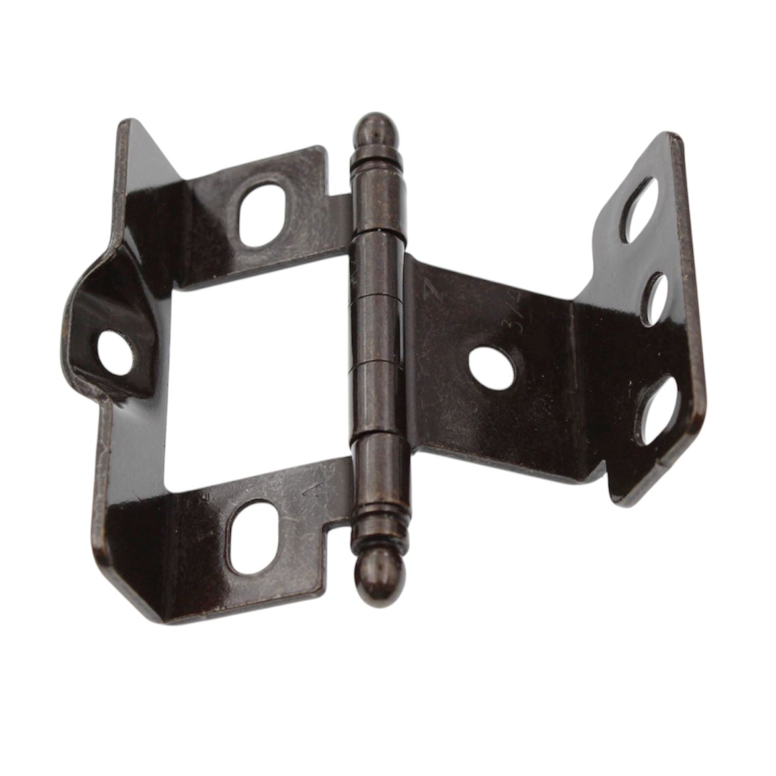 Amerock 3/4" Full Inset Wrap Hinge Dark Antique English Ball Tip PK3175TBDAE