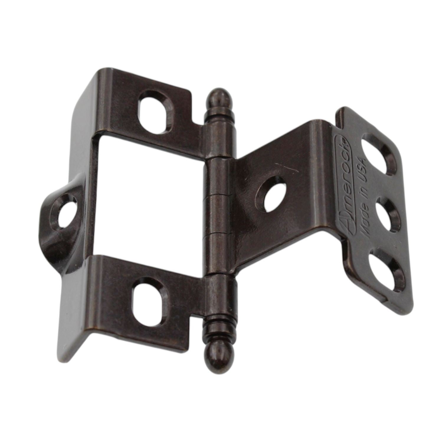 Amerock 3/4" Full Inset Wrap Hinge Dark Antique English Ball Tip PK3175TBDAE