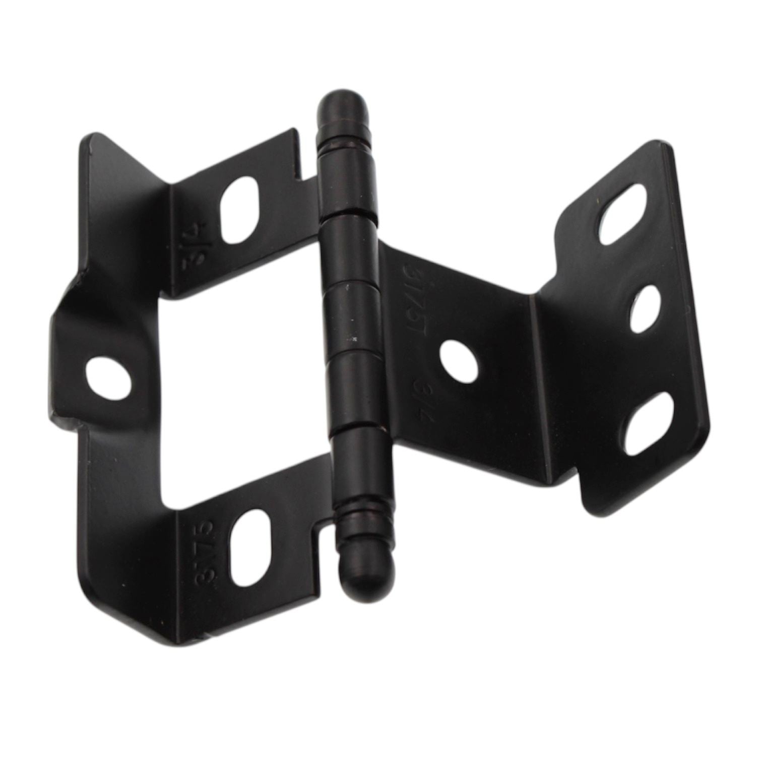 Amerock 3/4" Full Inset Wrap Hinge Matte Black Ball Tip PK3175TBFB