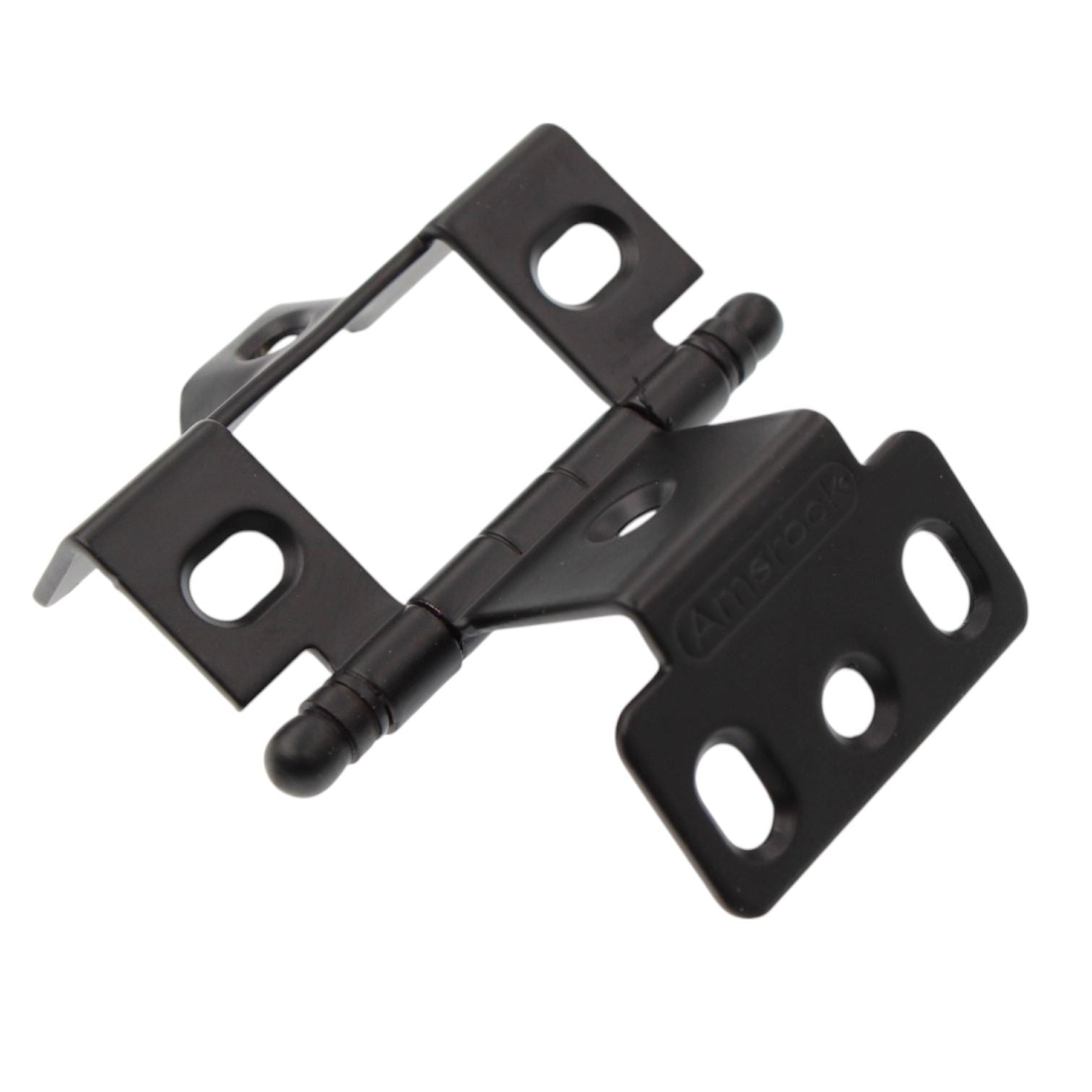 Amerock 3/4" Full Inset Wrap Hinge Matte Black Ball Tip PK3175TBFB