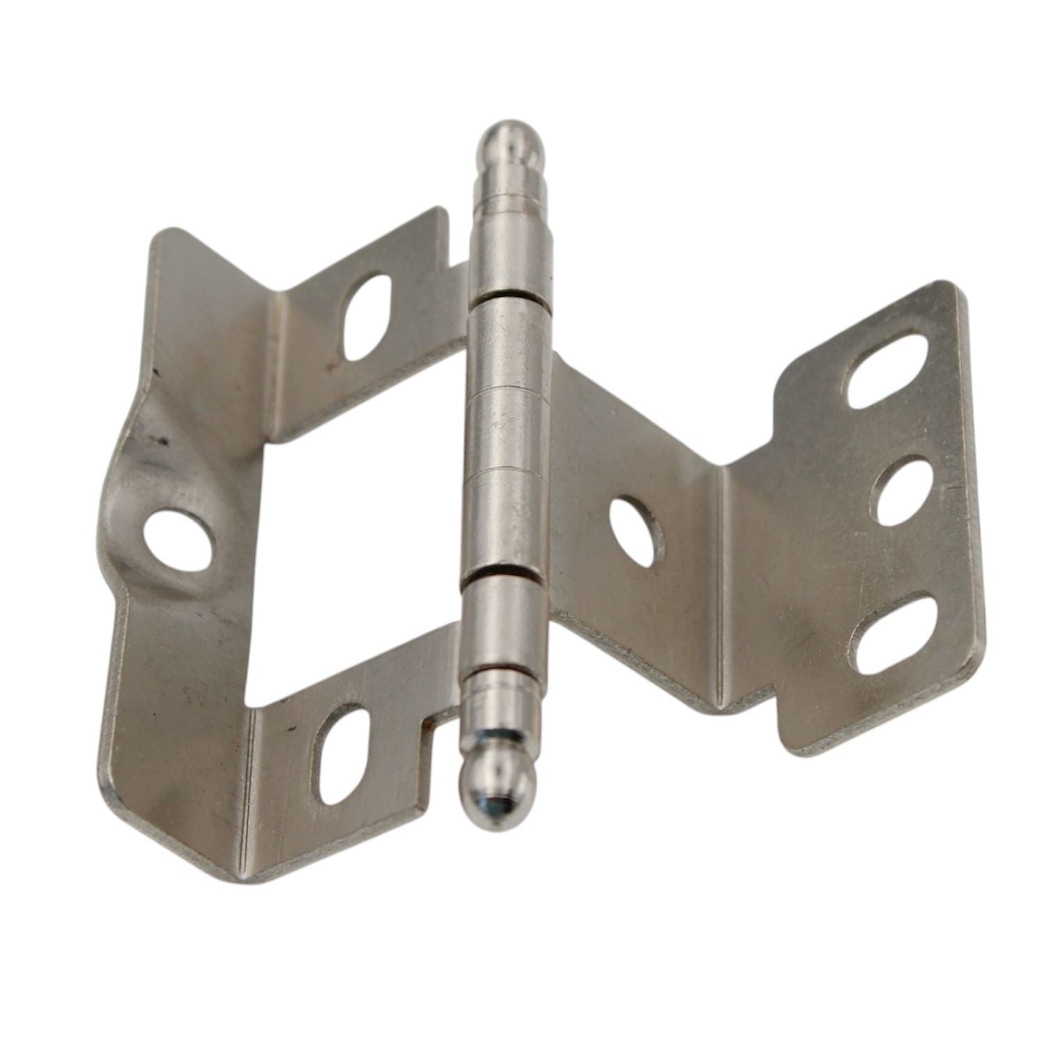 Amerock Satin Nickel Full Inset Hinge 3/4" Full Wrap Ball Tip PK3175TB-G10