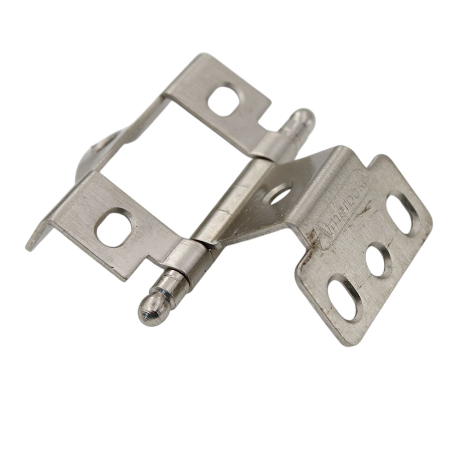 Amerock Satin Nickel Full Inset Hinge 3/4" Full Wrap Ball Tip PK3175TB-G10