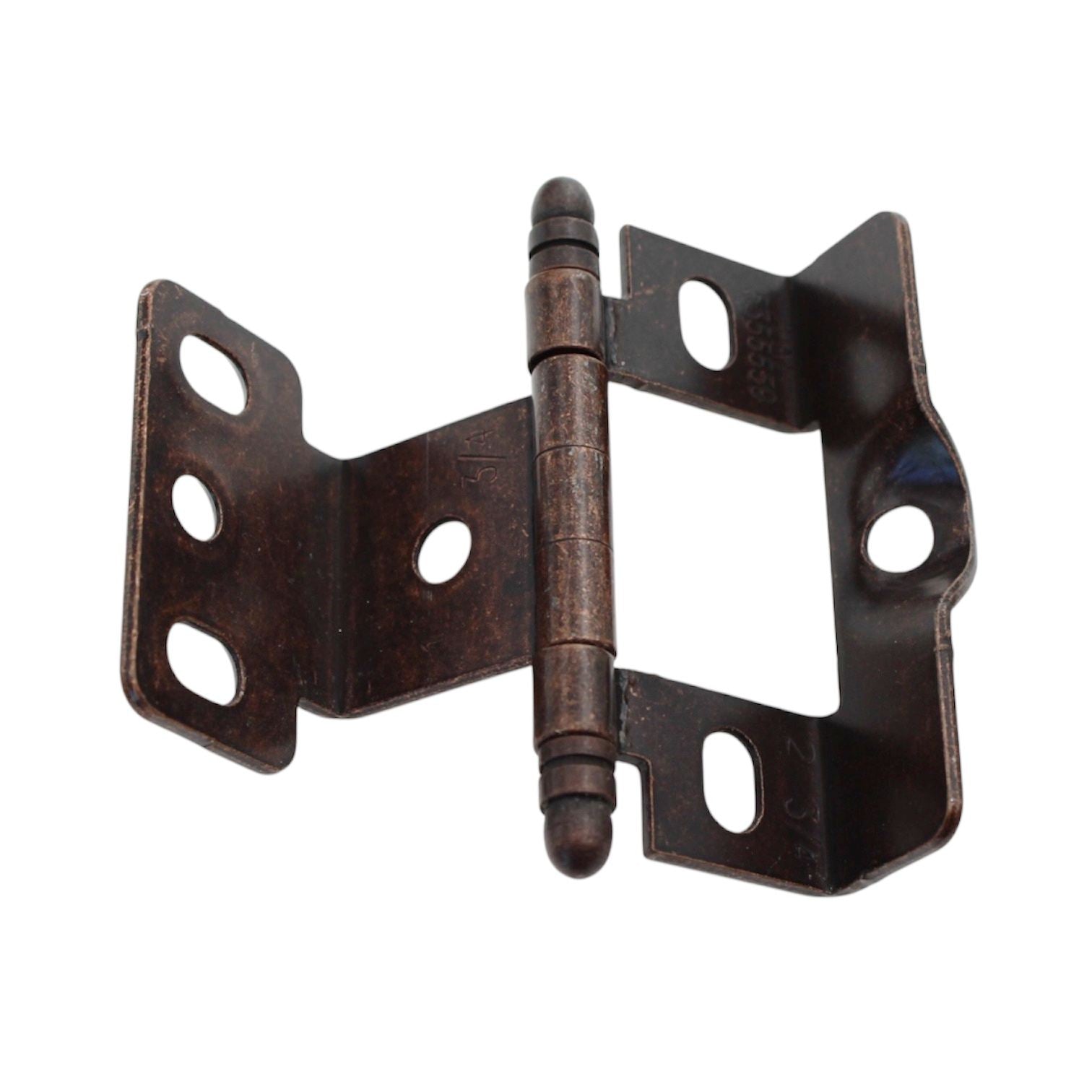 Amerock Rustic Bronze Full Inset Hinge 3/4" Full Wrap Ball Tip PK3175TB-RBZ