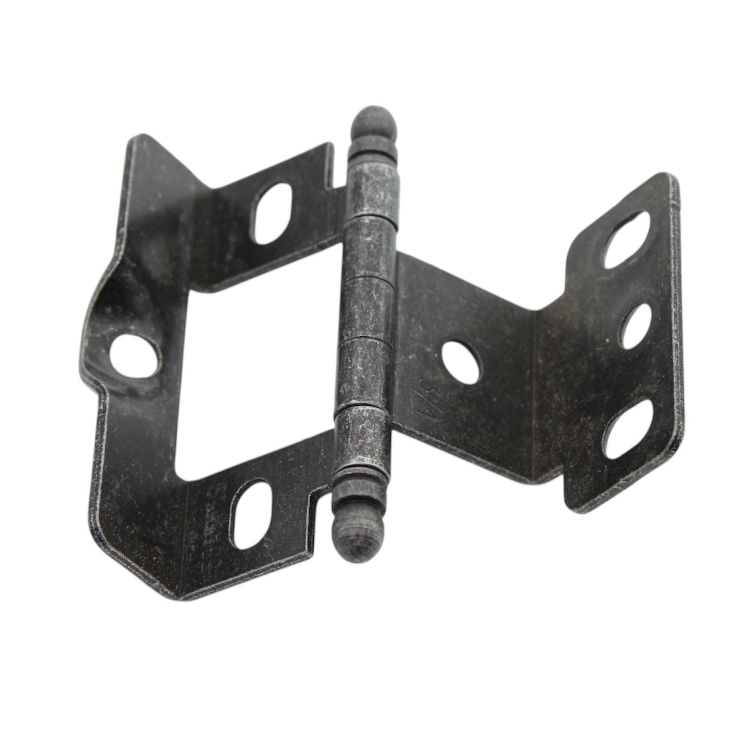 Amerock Wrought Iron Full Inset Hinge 3/4" Full Wrap Ball Tip PK3175TB-WI