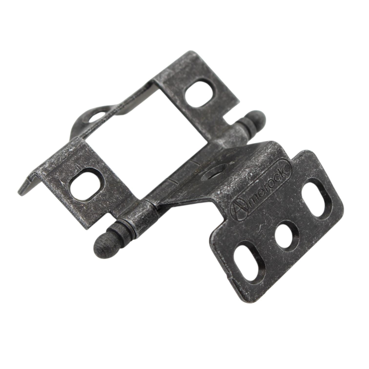 Amerock Wrought Iron Full Inset Hinge 3/4" Full Wrap Ball Tip PK3175TB-WI