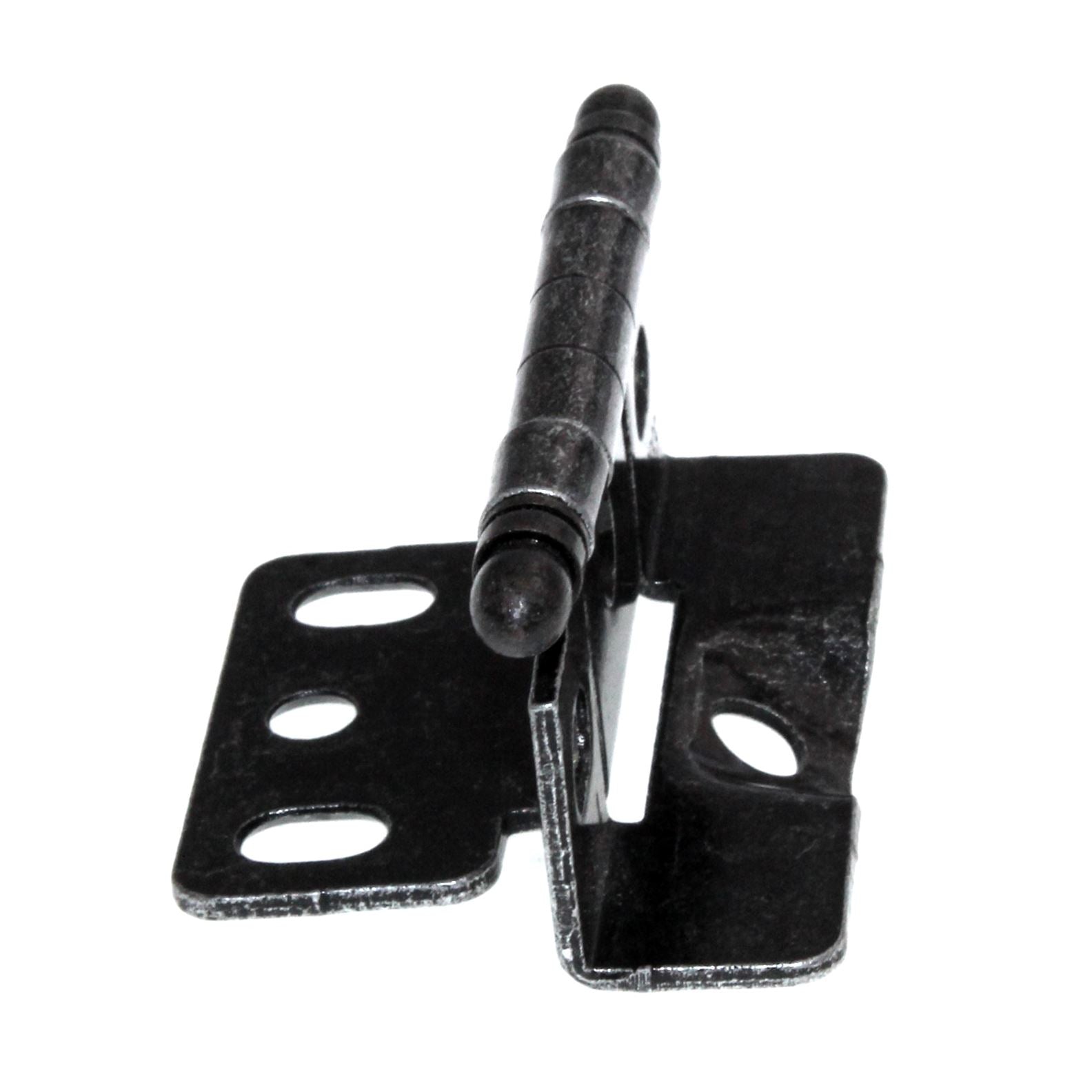 Amerock Wrought Iron Full Inset Hinge 3/4" Full Wrap Ball Tip PK3175TB-WI