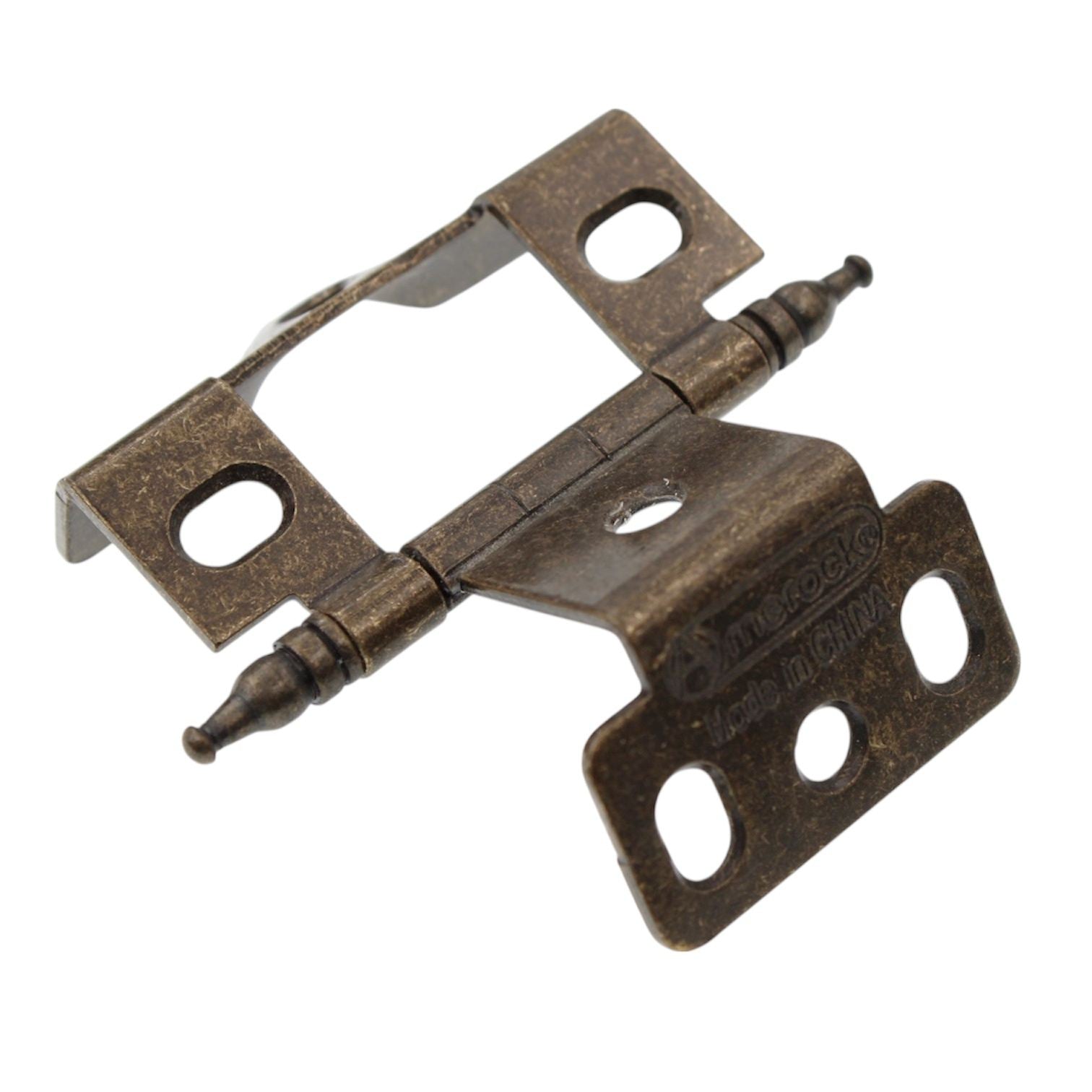 Amerock 3/4" Full Inset Wrap Hinge Burnished Brass Minaret Tip PK3175TMBB