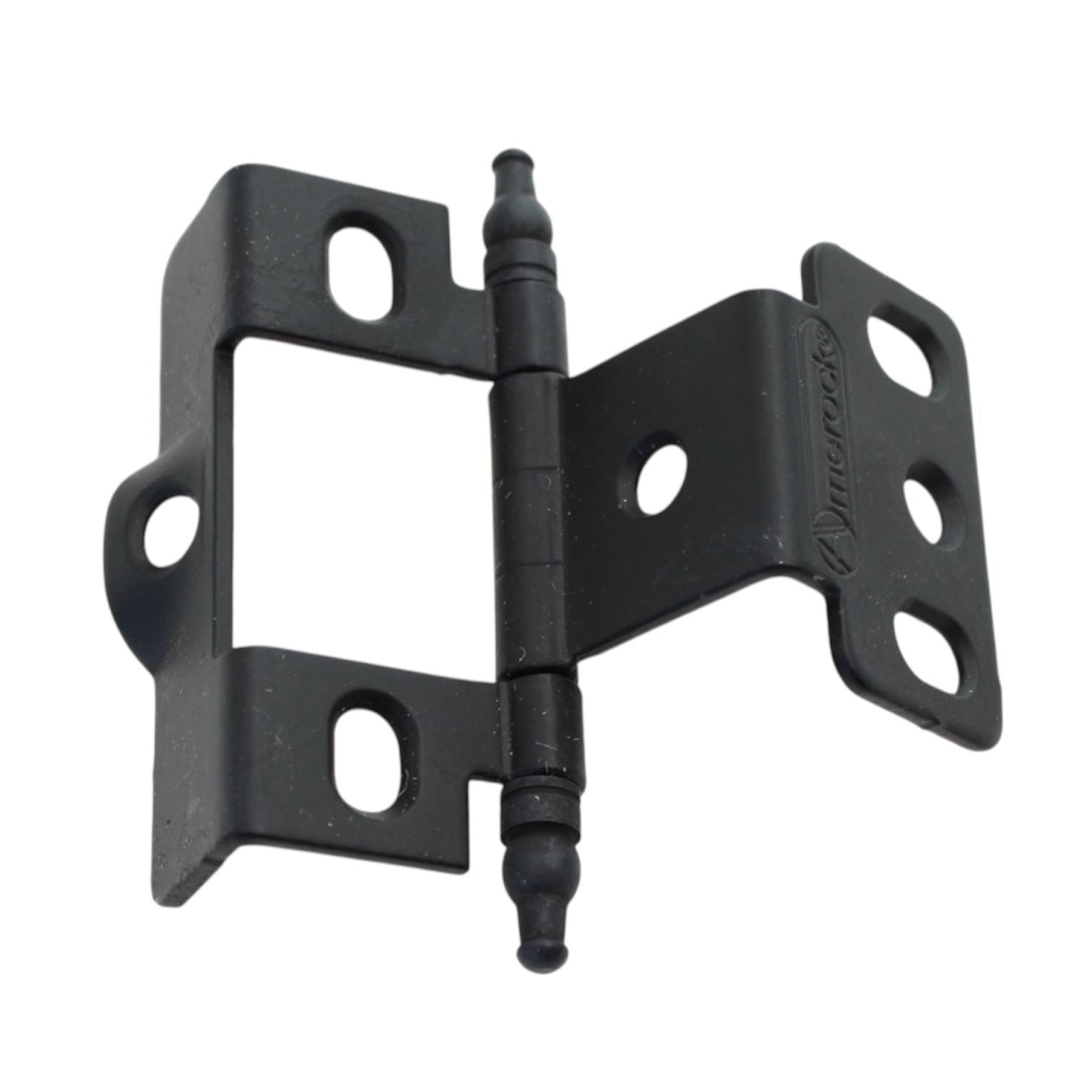 Amerock Functional Hardware Flat Black Full Wrap, Minaret Tip Hinge PK3175TMFB