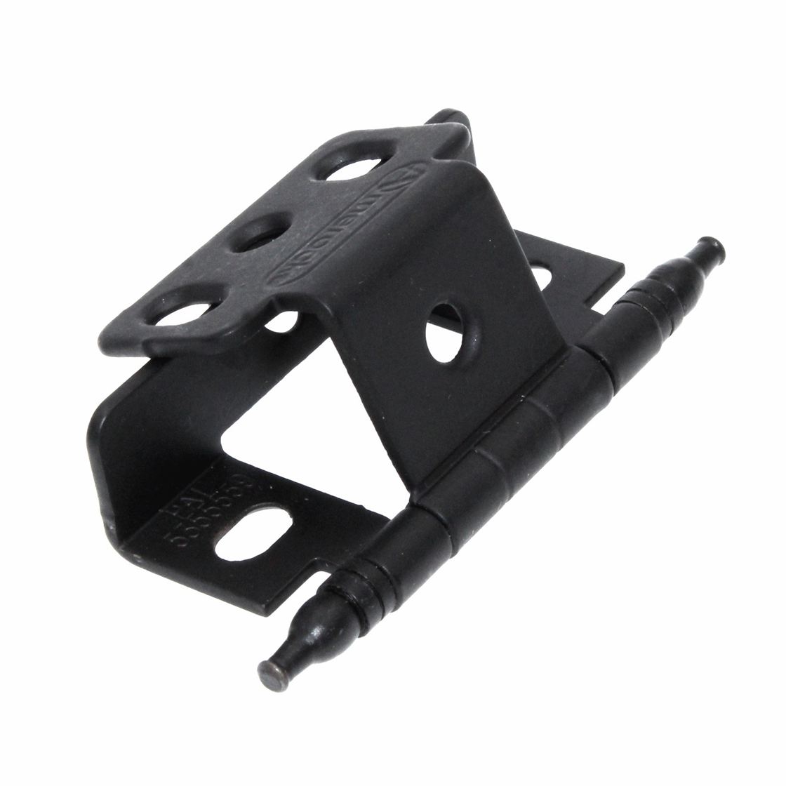 Amerock Functional Hardware Flat Black Full Wrap, Minaret Tip Hinge PK3175TMFB