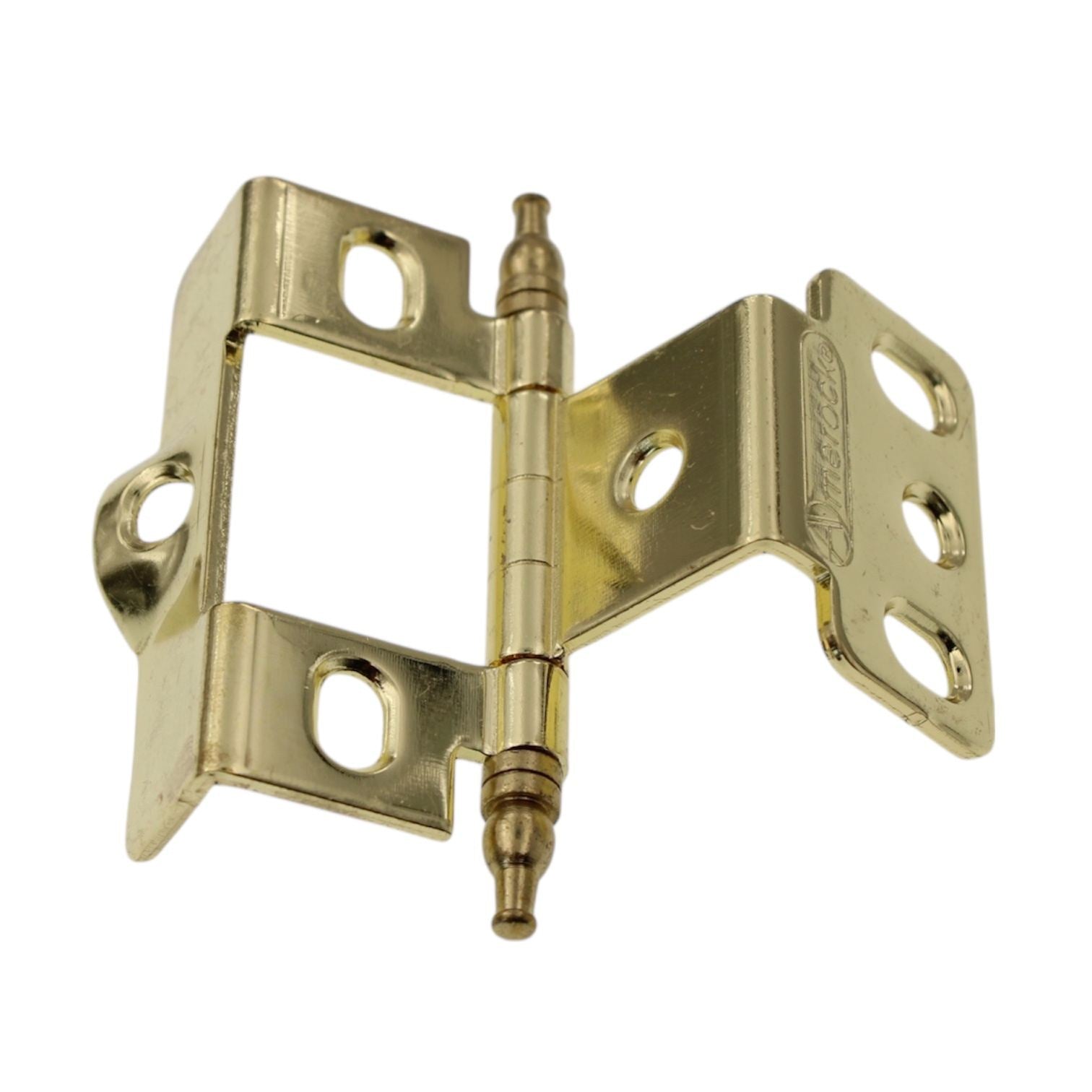 Amerock Polished Brass Full Inset Hinge 3/4" Full Wrap Minaret Tip PK3175TM-PB