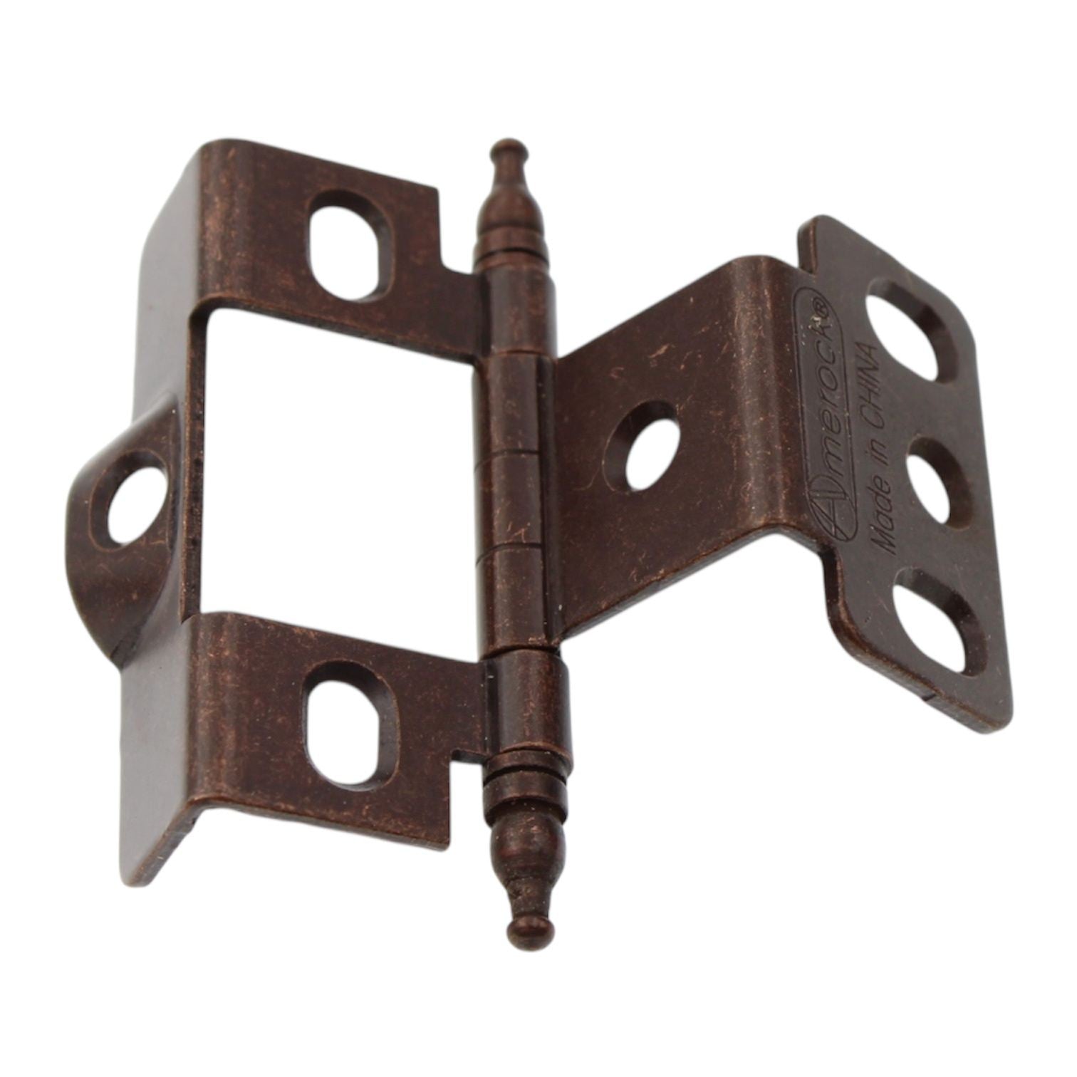 Amerock 3/4" Full Inset Wrap Hinge Rustic Bronze Minaret Tip PK3175TMRBZ