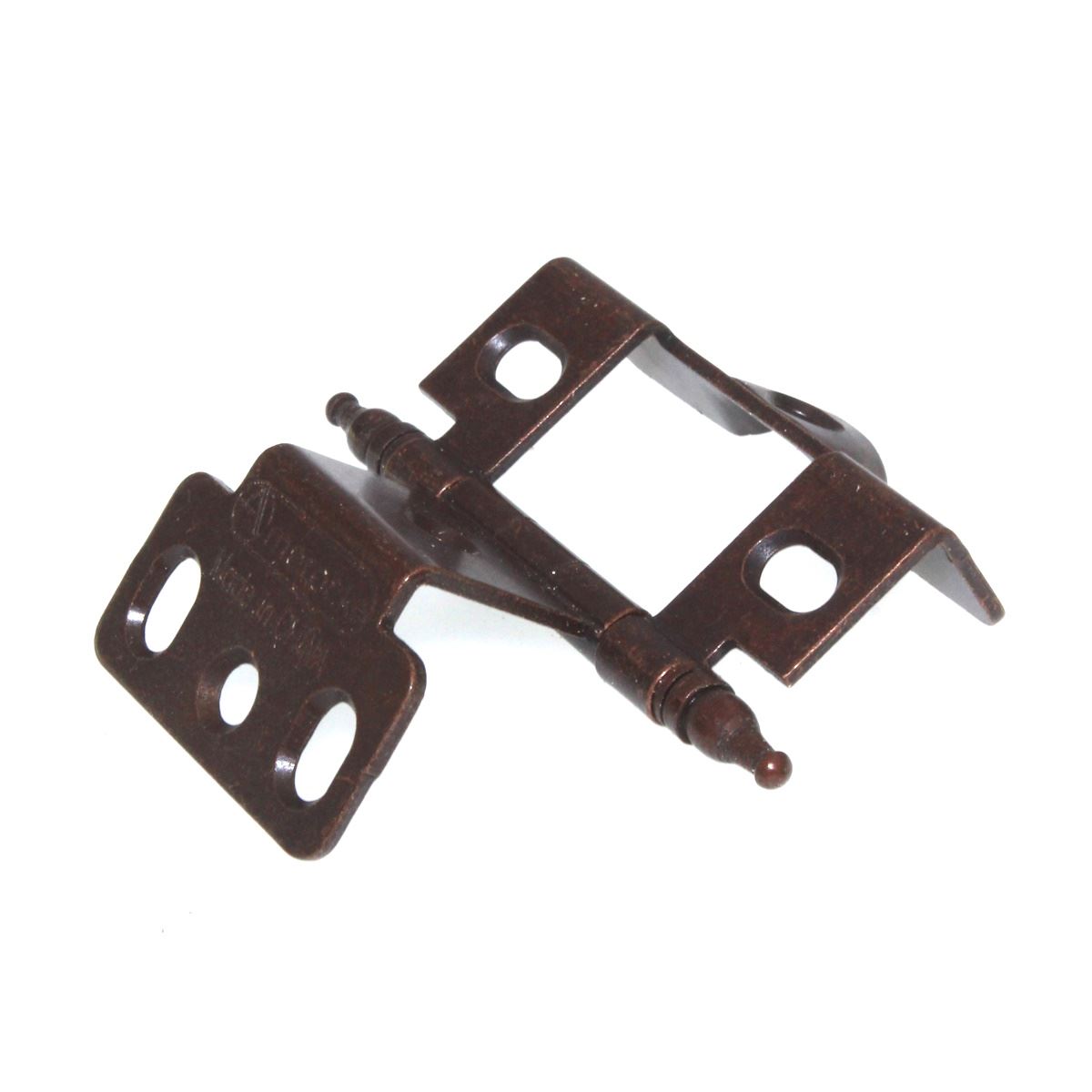 Amerock 3/4" Full Inset Wrap Hinge Rustic Bronze Minaret Tip PK3175TMRBZ
