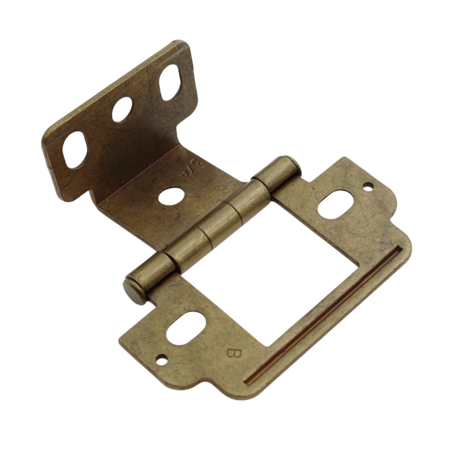 Amerock Burnished Brass Full Inset Partial Wrap Hinge 3/4" Thick Door PK3180T-BB