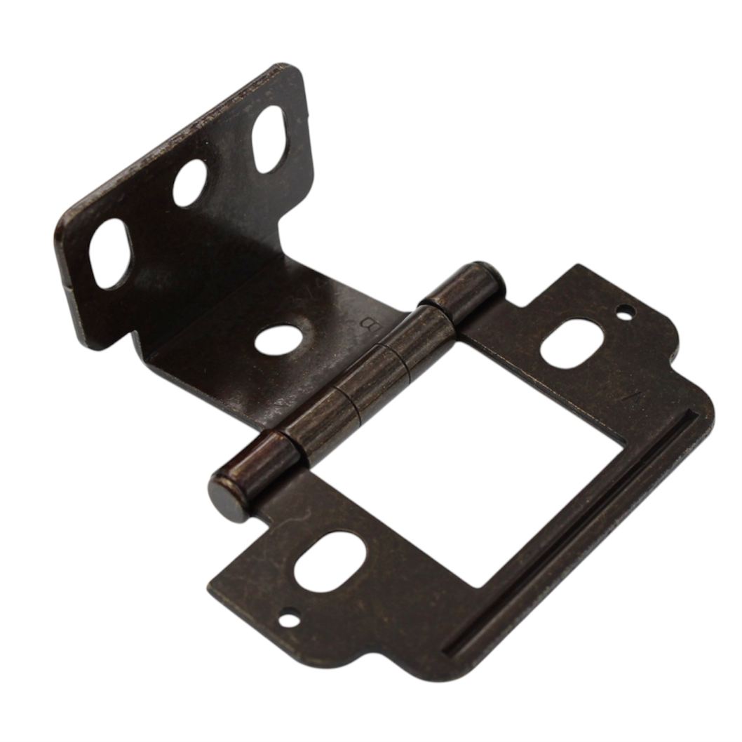 Amerock Dark Antique English Full Inset Partial Wrap Hinge 3/4" Door PK3180T-DAE