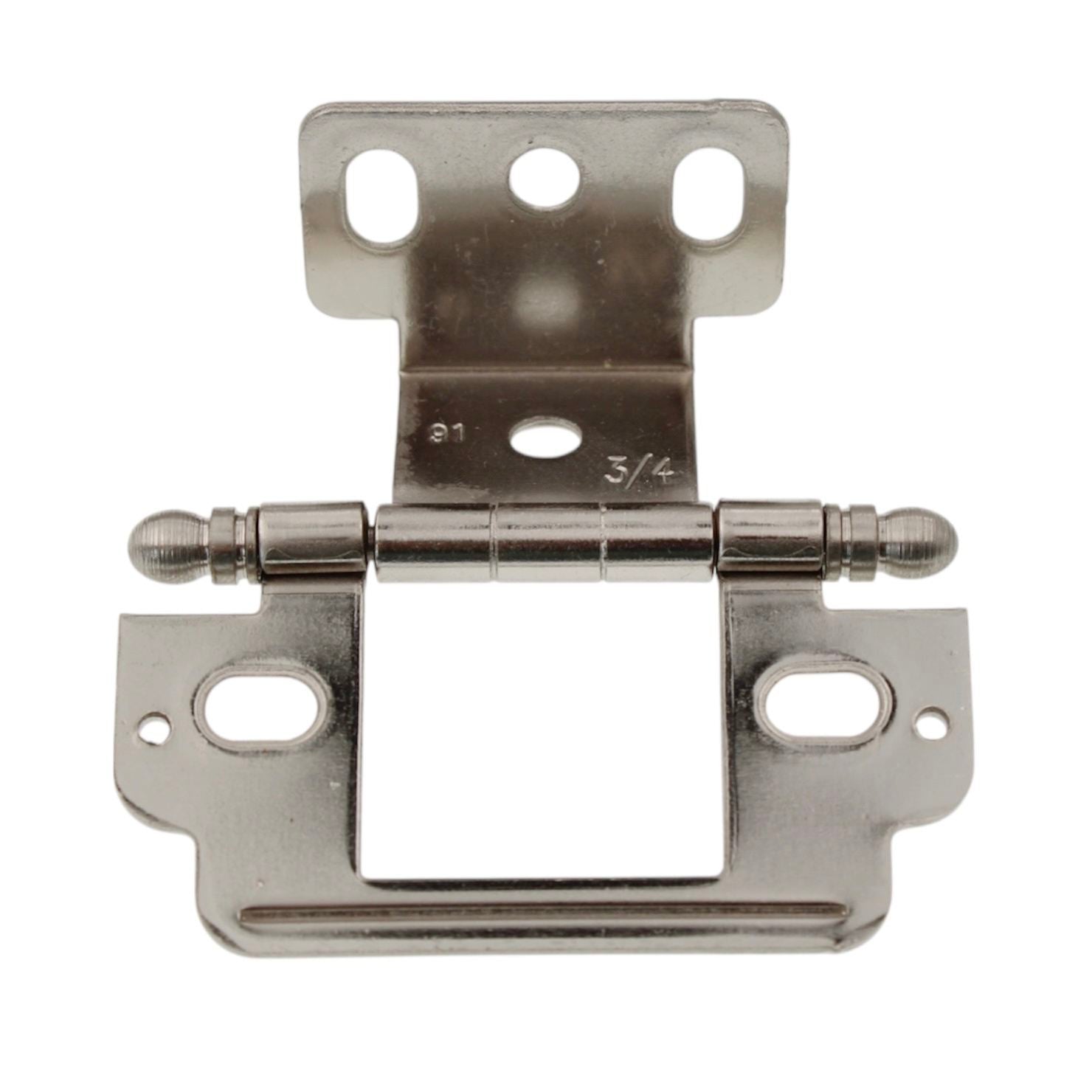 Amerock 3/4" Full Inset Wrap Hinge Nickel Ball Tip PK3180TB14