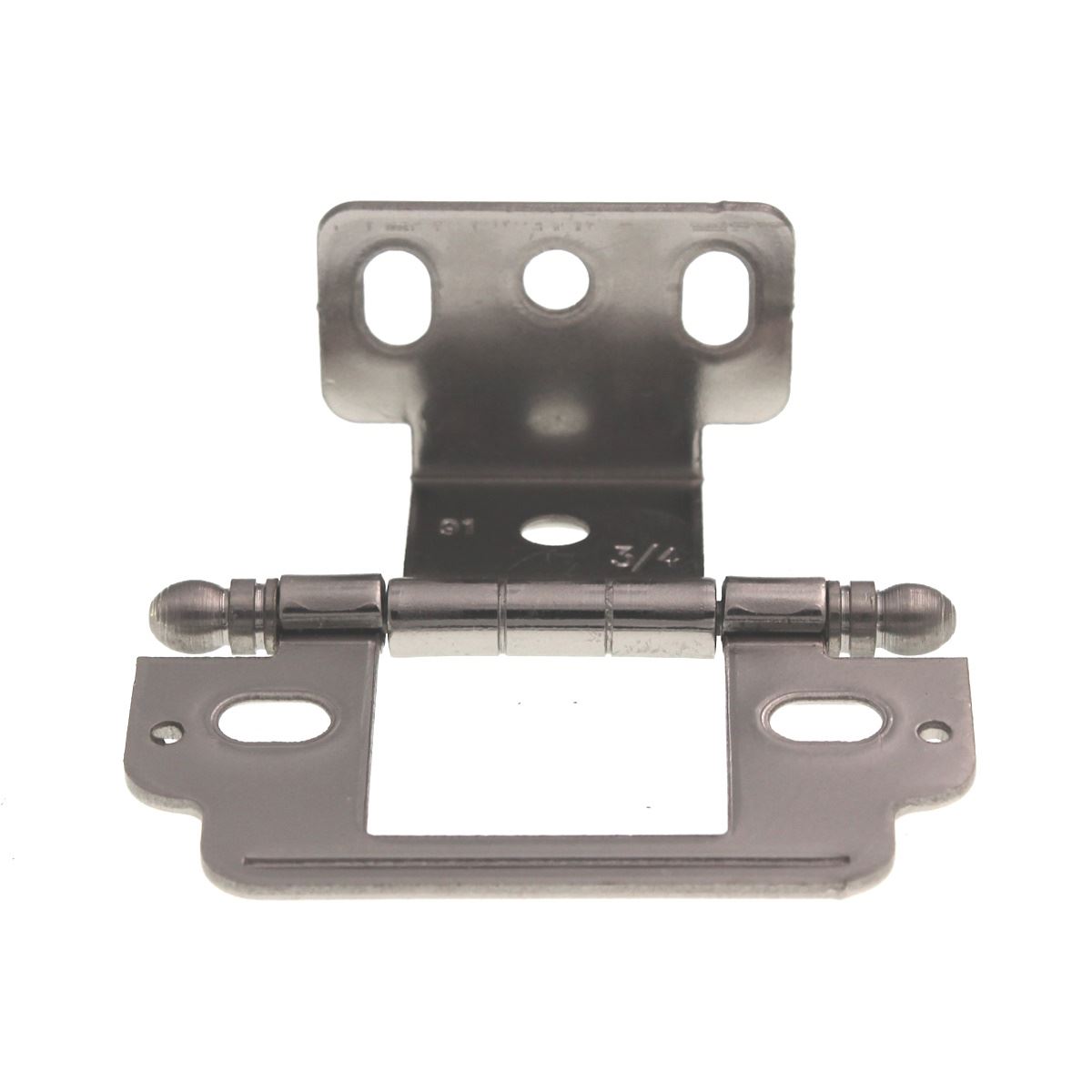 Amerock 3/4" Full Inset Wrap Hinge Nickel Ball Tip PK3180TB14