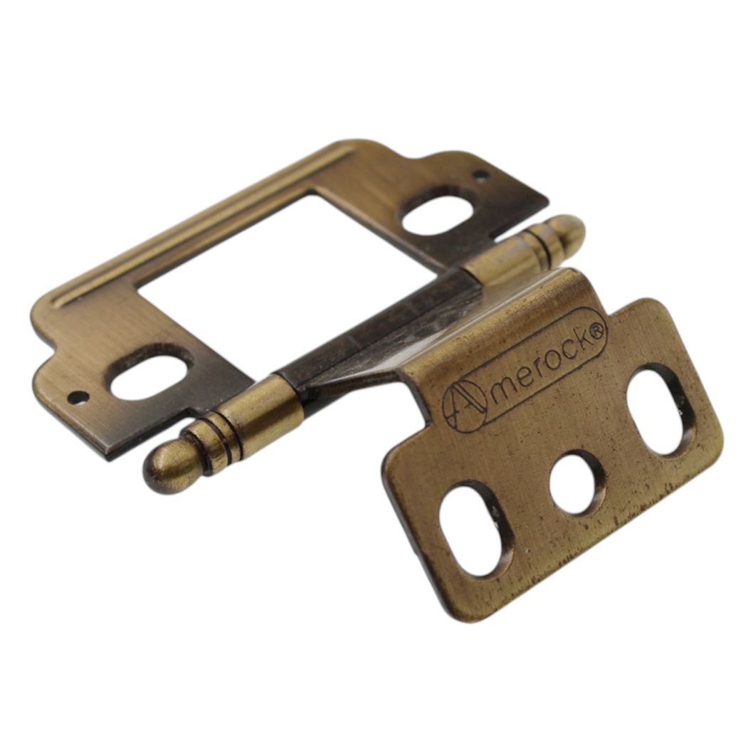Amerock 3/4" Full Inset Wrap Hinge Antique English Ball Tip PK3180TBAE