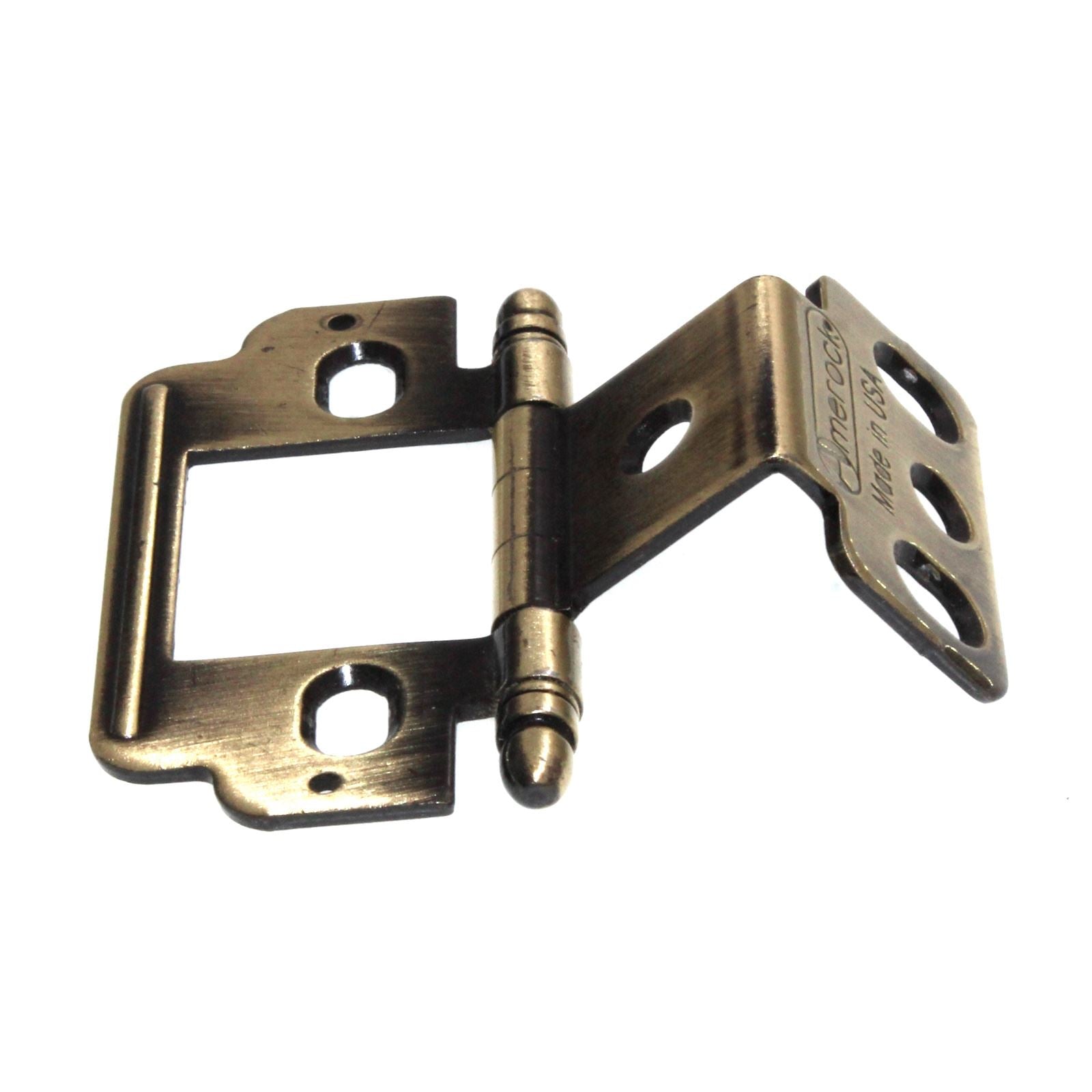 Amerock 3/4" Full Inset Wrap Hinge Antique English Ball Tip PK3180TBAE