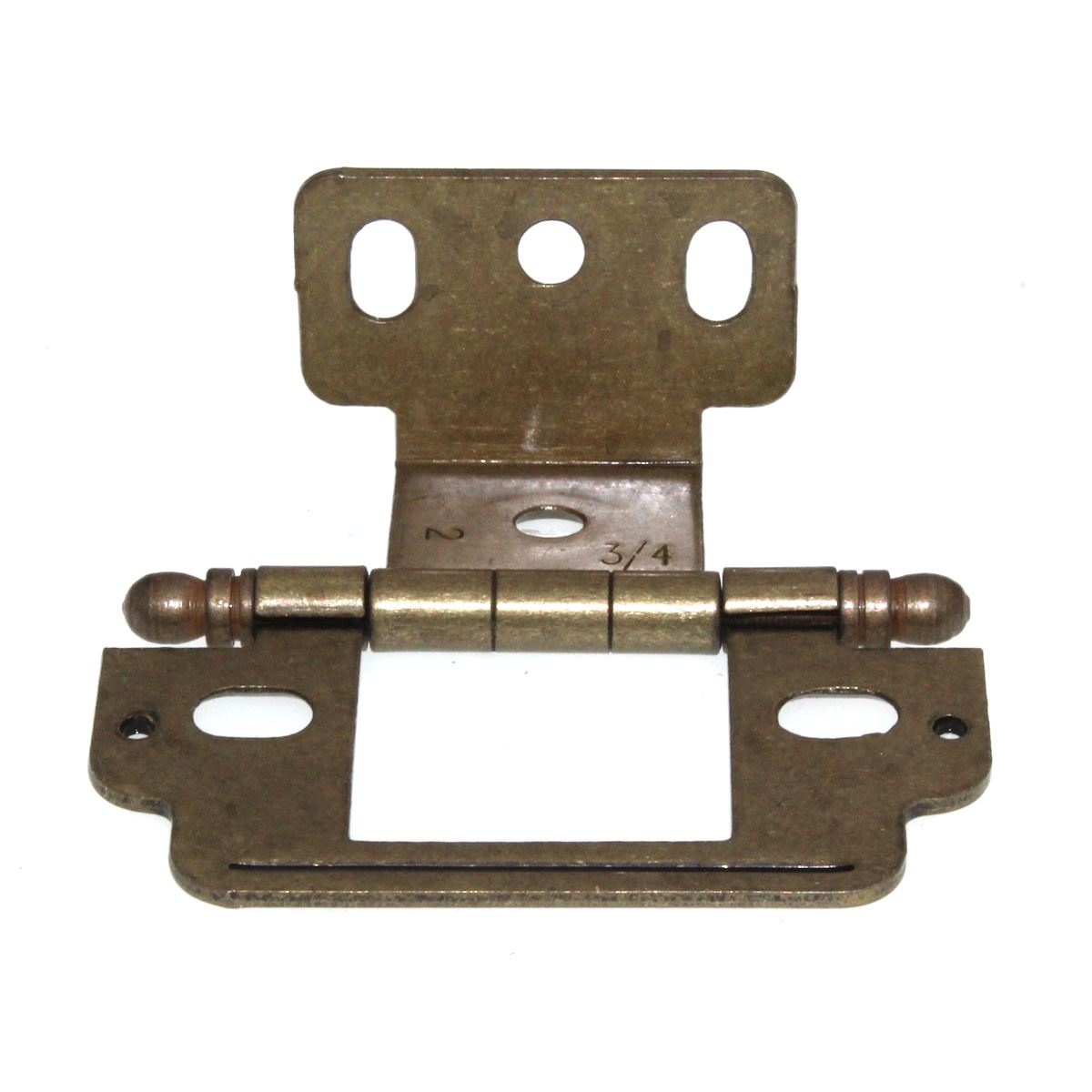Amerock 3/4" Full Inset Wrap Hinge Burnished Brass Ball Tip PK3180TBBB