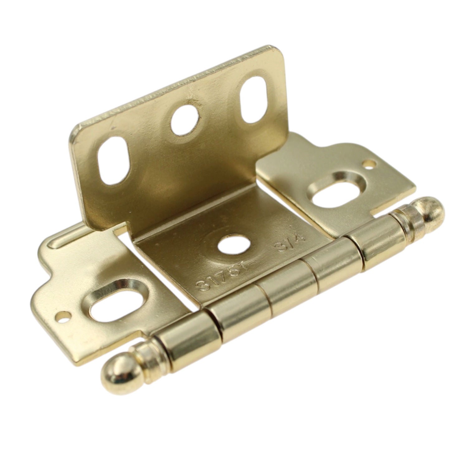 Amerock 3/4" Full Inset Wrap Hinge Golden Champagne Ball Tip PK3180TBBBZ