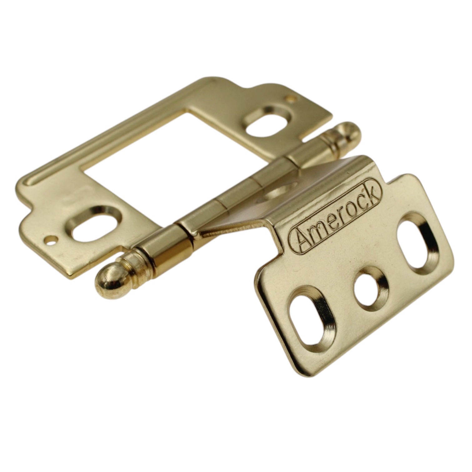 Amerock 3/4" Full Inset Wrap Hinge Golden Champagne Ball Tip PK3180TBBBZ