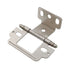 Amerock Satin Nickel Full Inset Wrap Hinge Ball Tip 3/4" Thick Door PK3180TB-G10