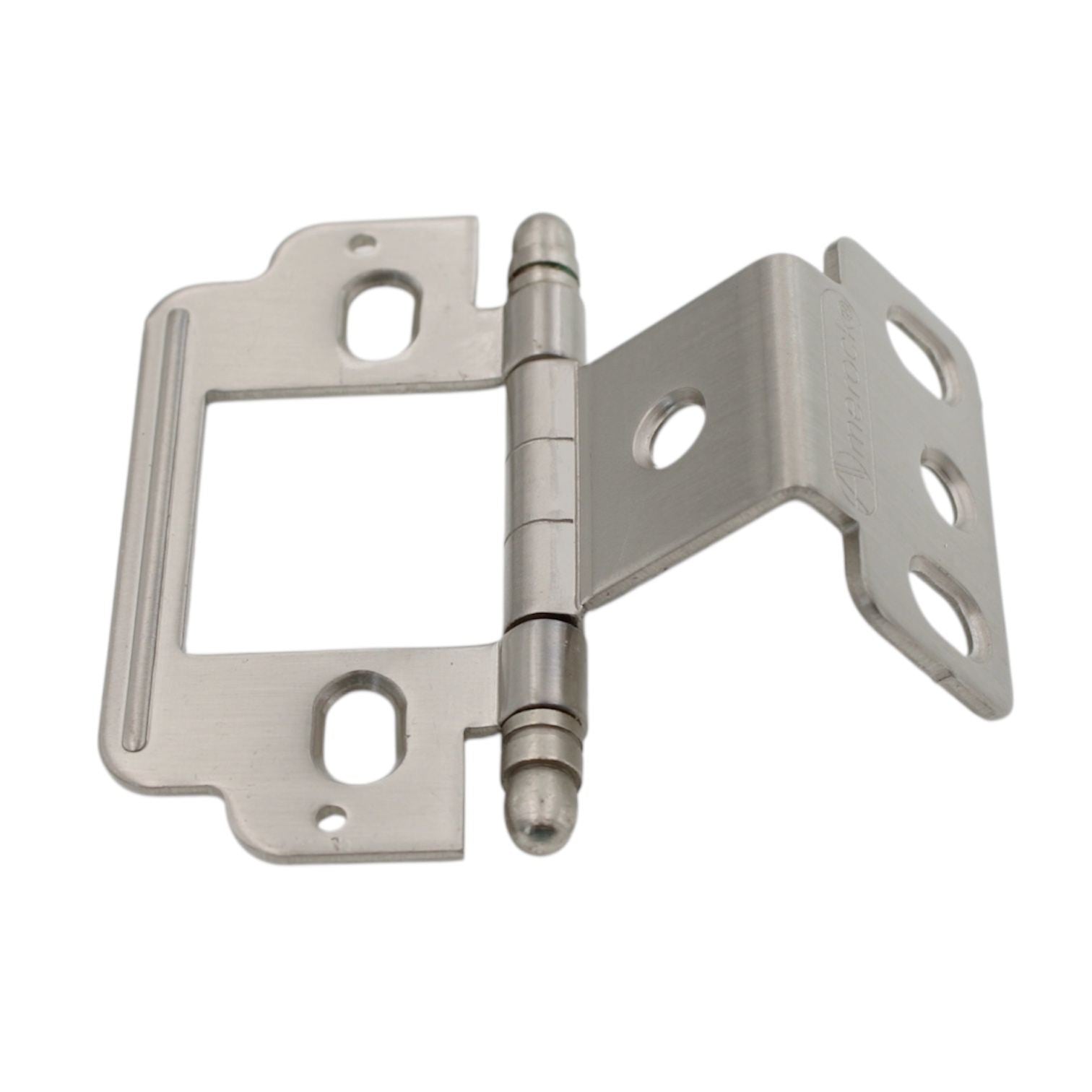 Amerock Satin Nickel Full Inset Wrap Hinge Ball Tip 3/4" Thick Door PK3180TB-G10