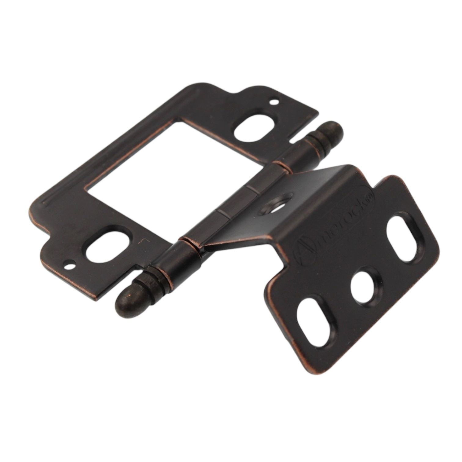 Amerock 3/4" Full Inset Wrap Hinge Oil-Rubbed Bronze Ball Tip PK3180TBORB