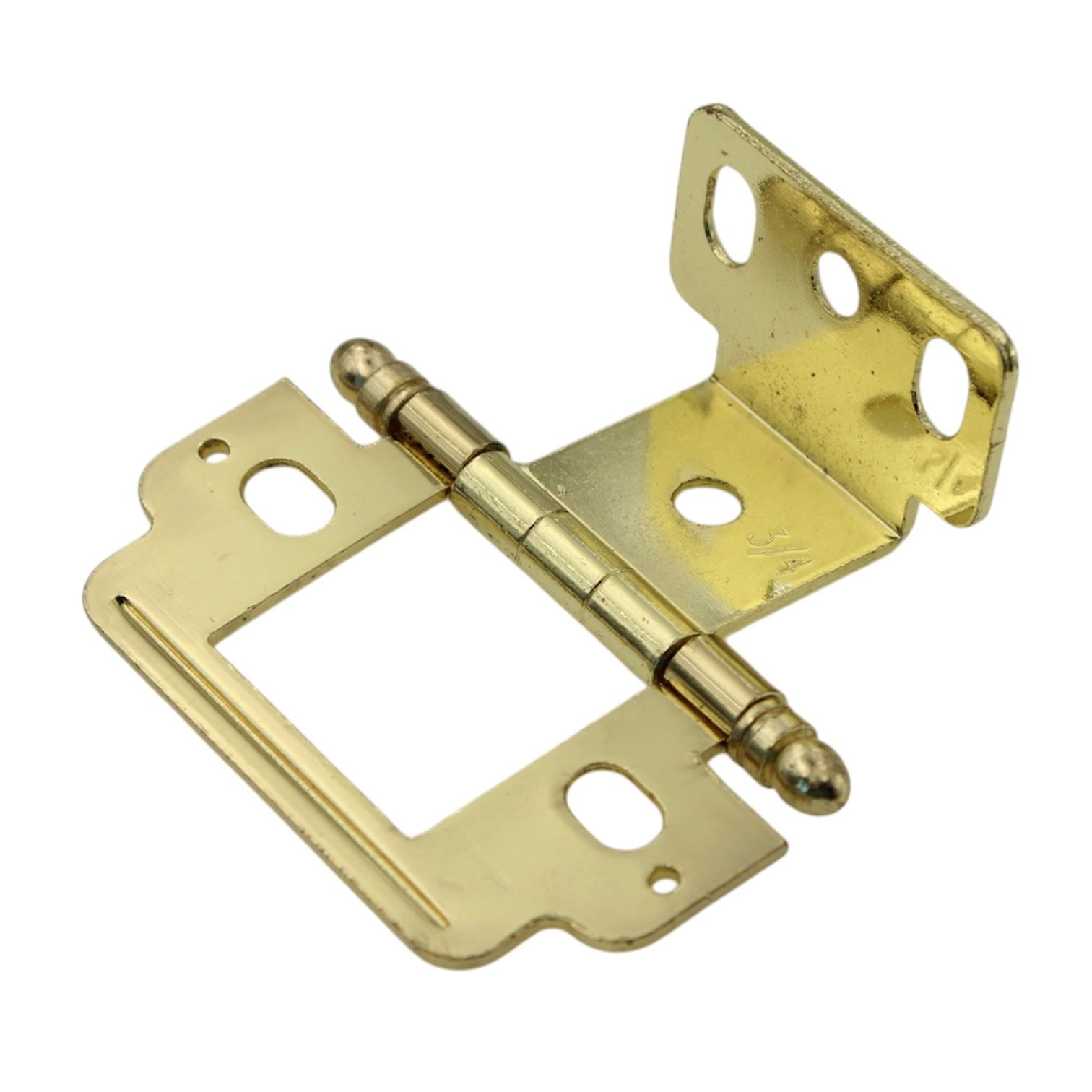 Amerock Polished Brass Full Inset Wrap Hinge Ball Tip 3/4" Door PK3180TB-PB