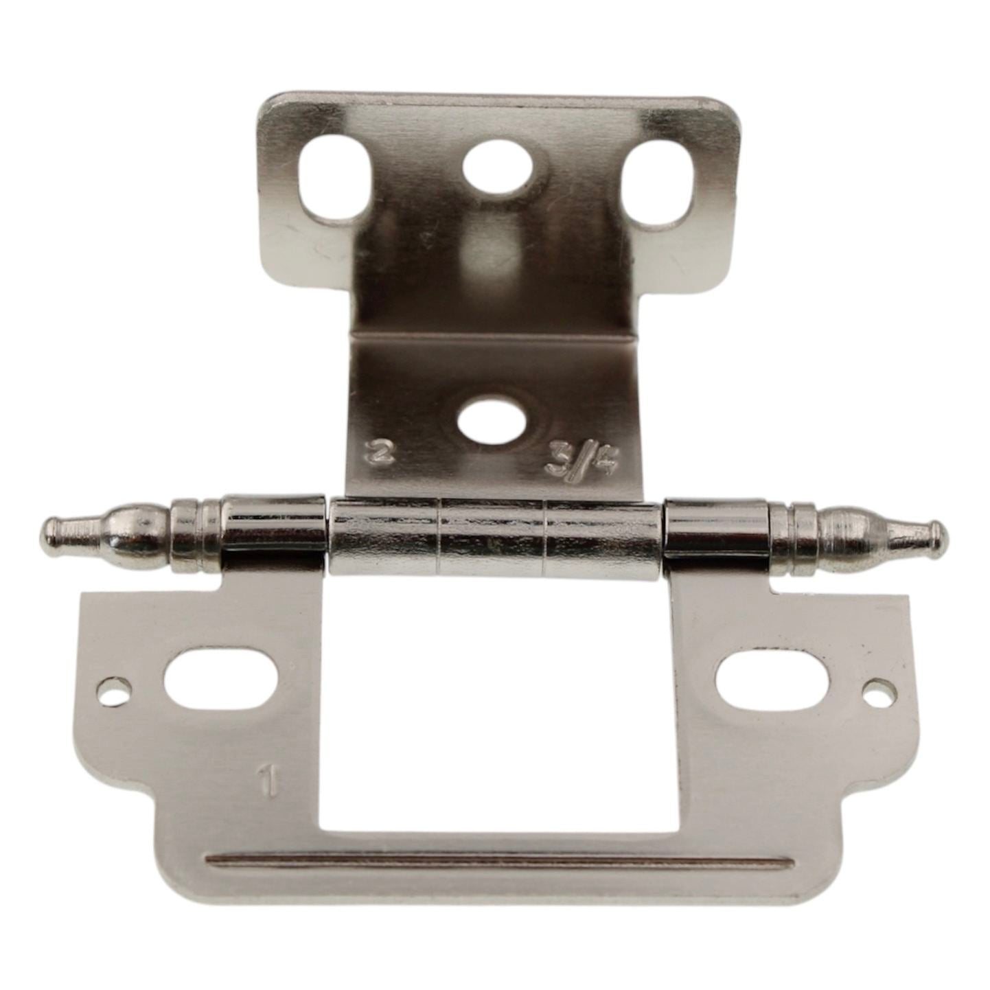 Amerock 3/4" Full Inset Wrap Hinge Nickel Minaret Tip PK3180TM14