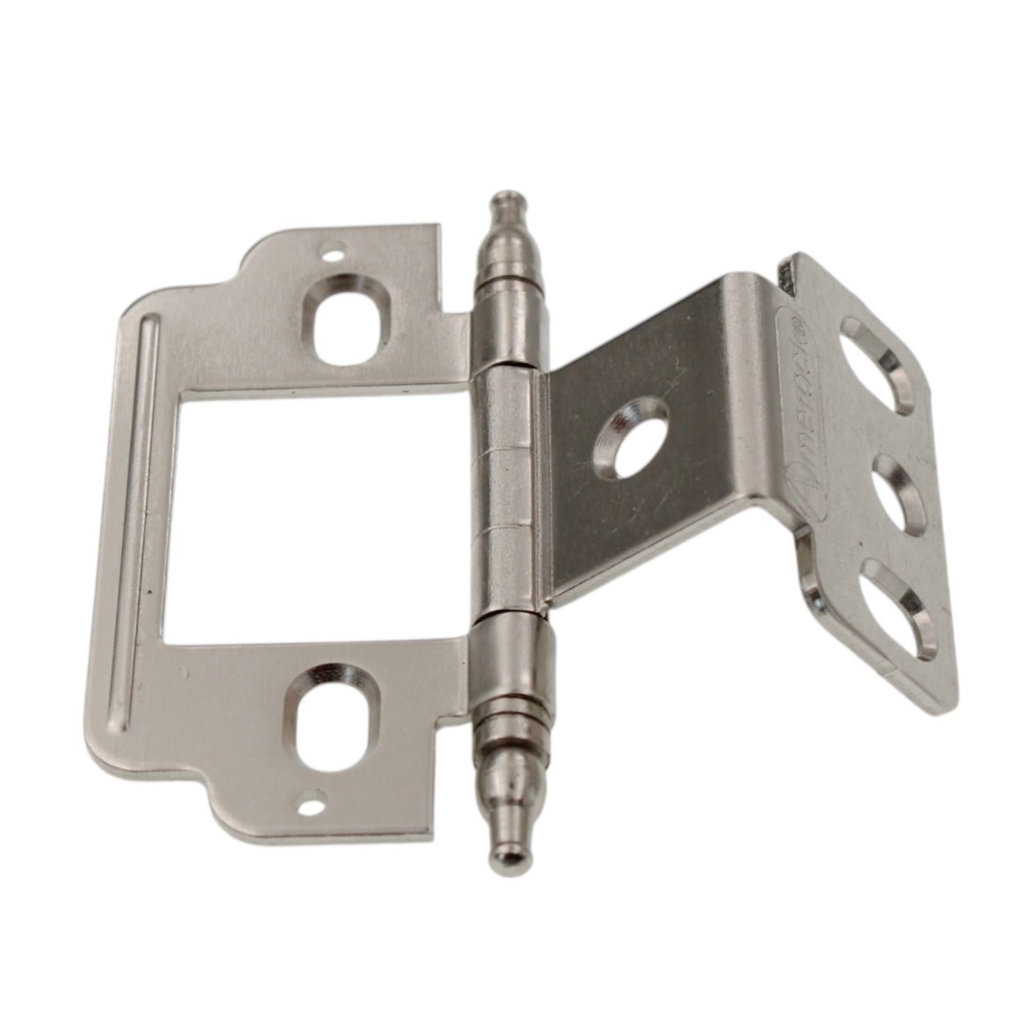 Amerock 3/4" Full Inset Wrap Hinge Nickel Minaret Tip PK3180TM14
