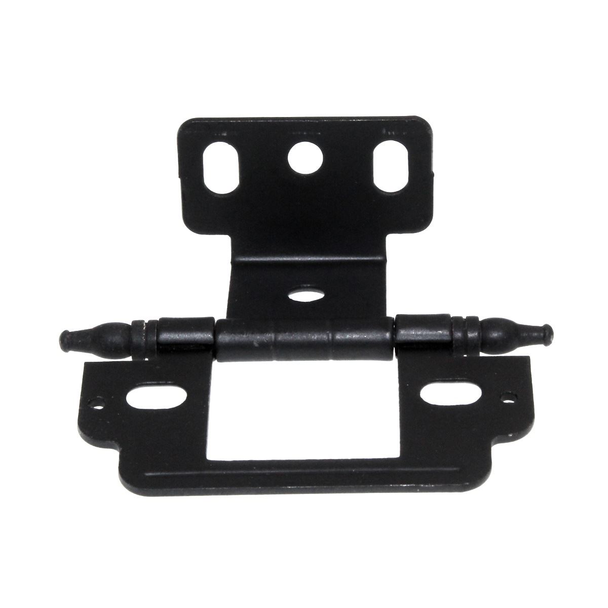 Amerock 3/4" Full Inset Wrap Hinge Matte Black Minaret Tip PK3180TMFB