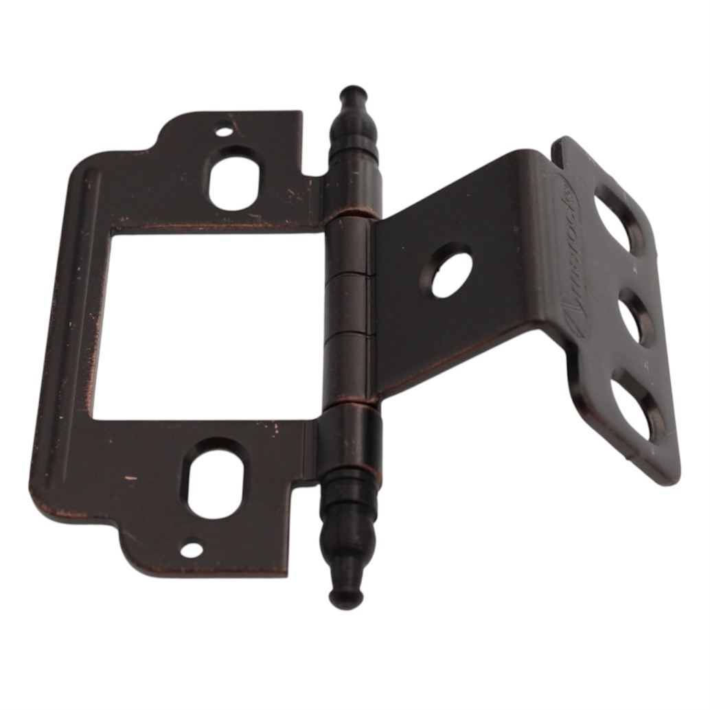 Amerock Oil-Rubbed Bronze Full Inset Partial Wrap Hinge Minaret Tip PK3180TM-ORB