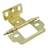 Amerock Polished Brass Inset Cabinet Hinge Partial Wrap, Minaret Tip PK3180TMPB