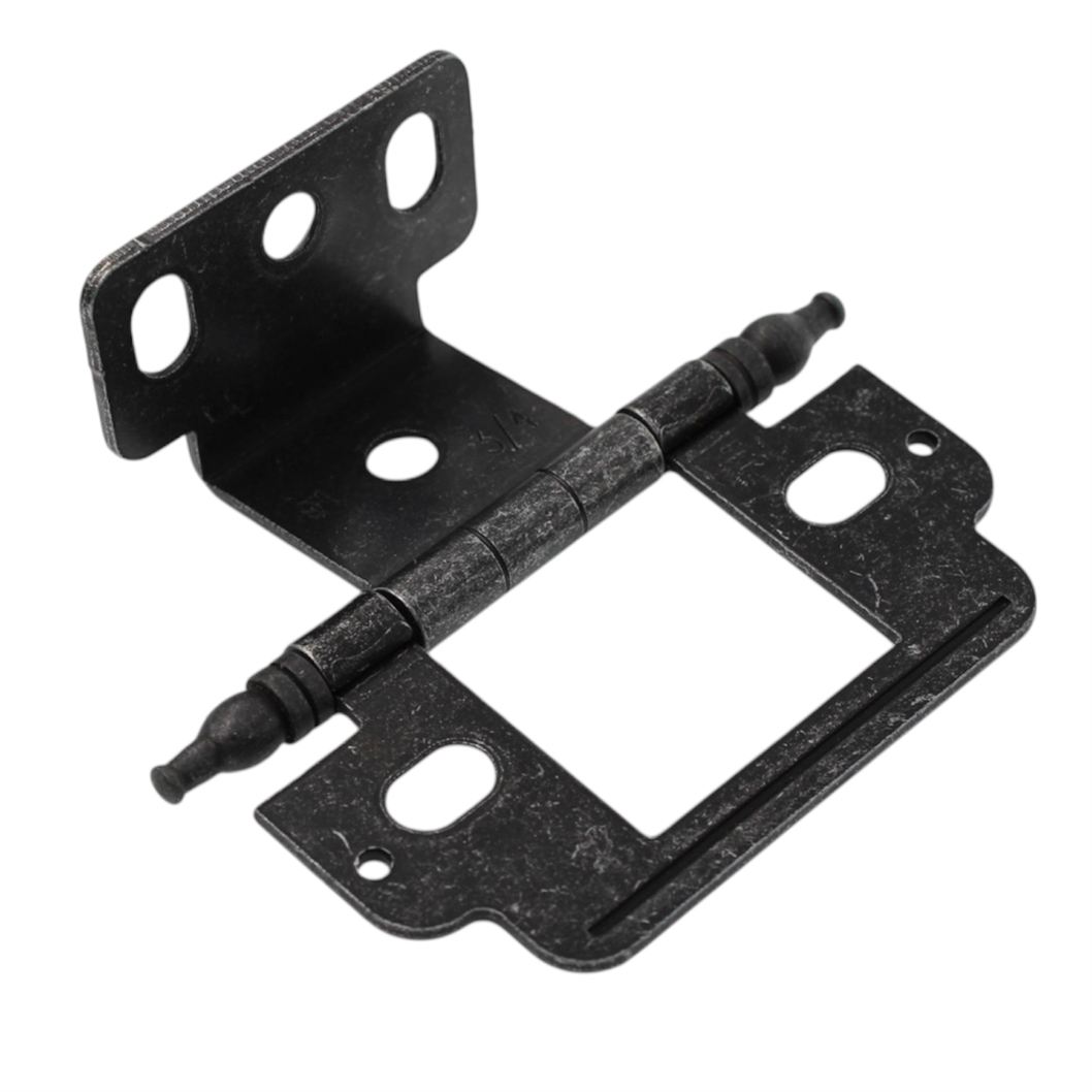 Amerock Wrought Iron Inset Cabinet Hinge Partial Wrap, Minaret Tip PK3180TMWI