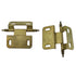 Pair Amerock Minaret Tip Unlacquered Brass Cabinet Hinge 3/8" Inset PK7687M-BNL