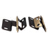 Pair Amerock Cabinet Hinges 3/8" Inset Wrap Antique English Minaret PK7687T-AE