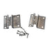 Pair Lawrence Brothers Chrome 3/8" Offset Surface Cabinet Hinges SC1222-CHR